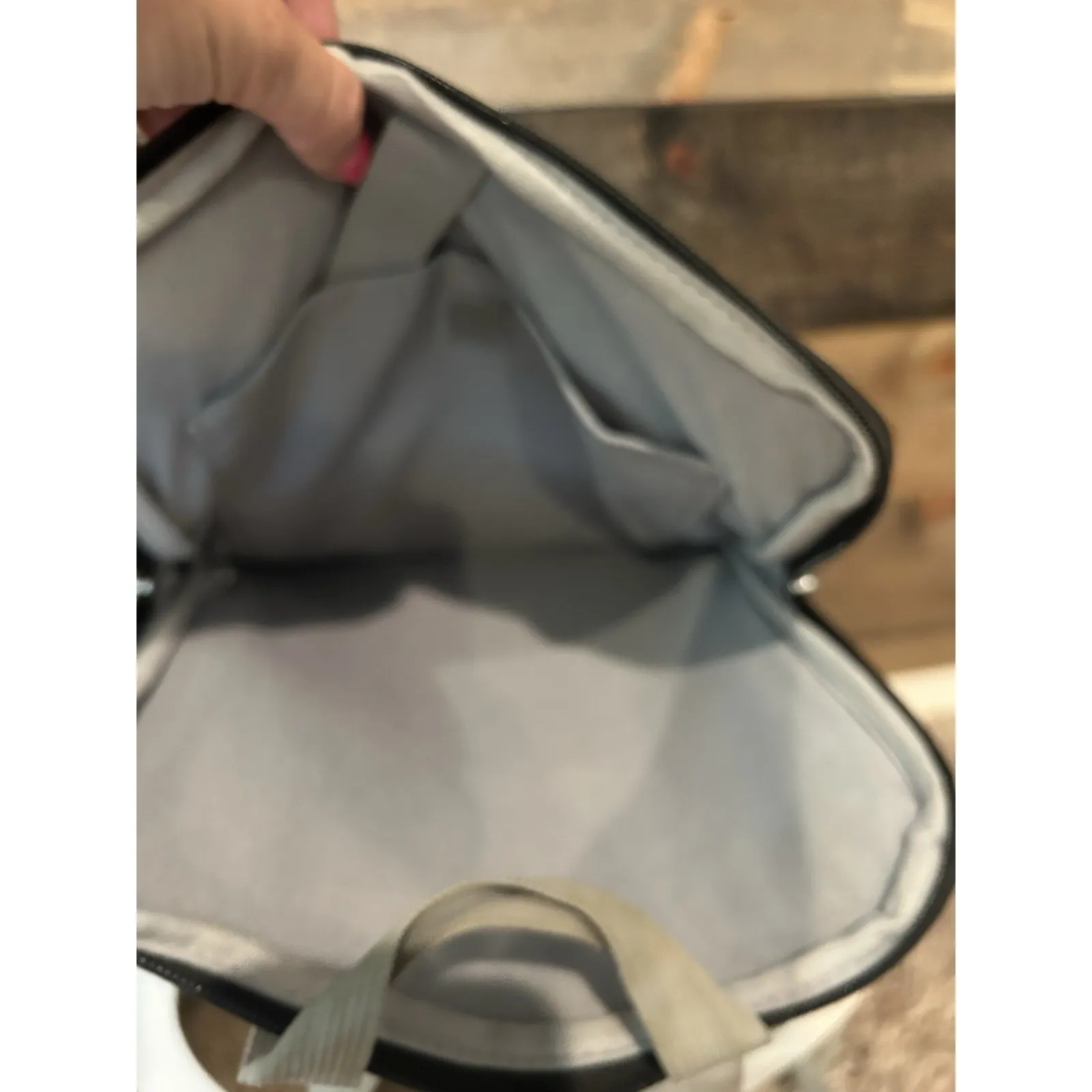 Jansport Right‎ Backpack laptop Sleeve leather bottom White Leopard - Image 5