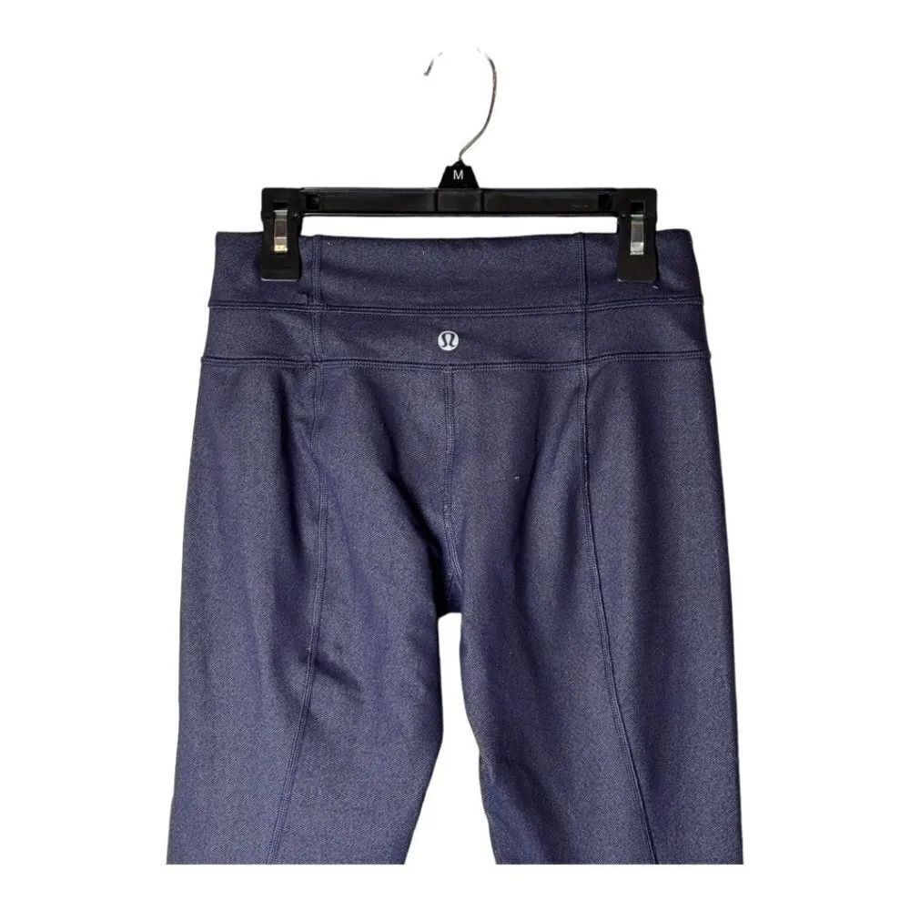 Lululemon Deep Purple Mid Rise Full Length Athletic Leggings Size‎ 2 - Image 4