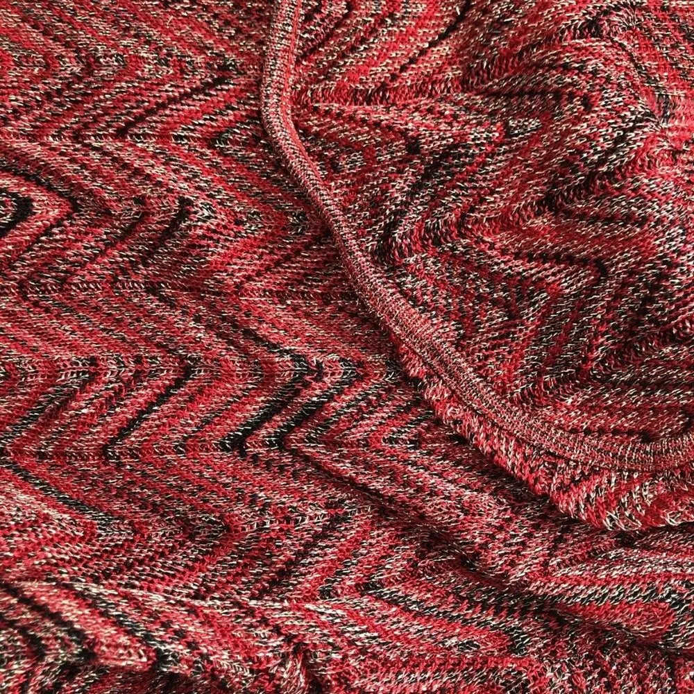 INC International Concepts Red Black Blouse Metall - Image 4