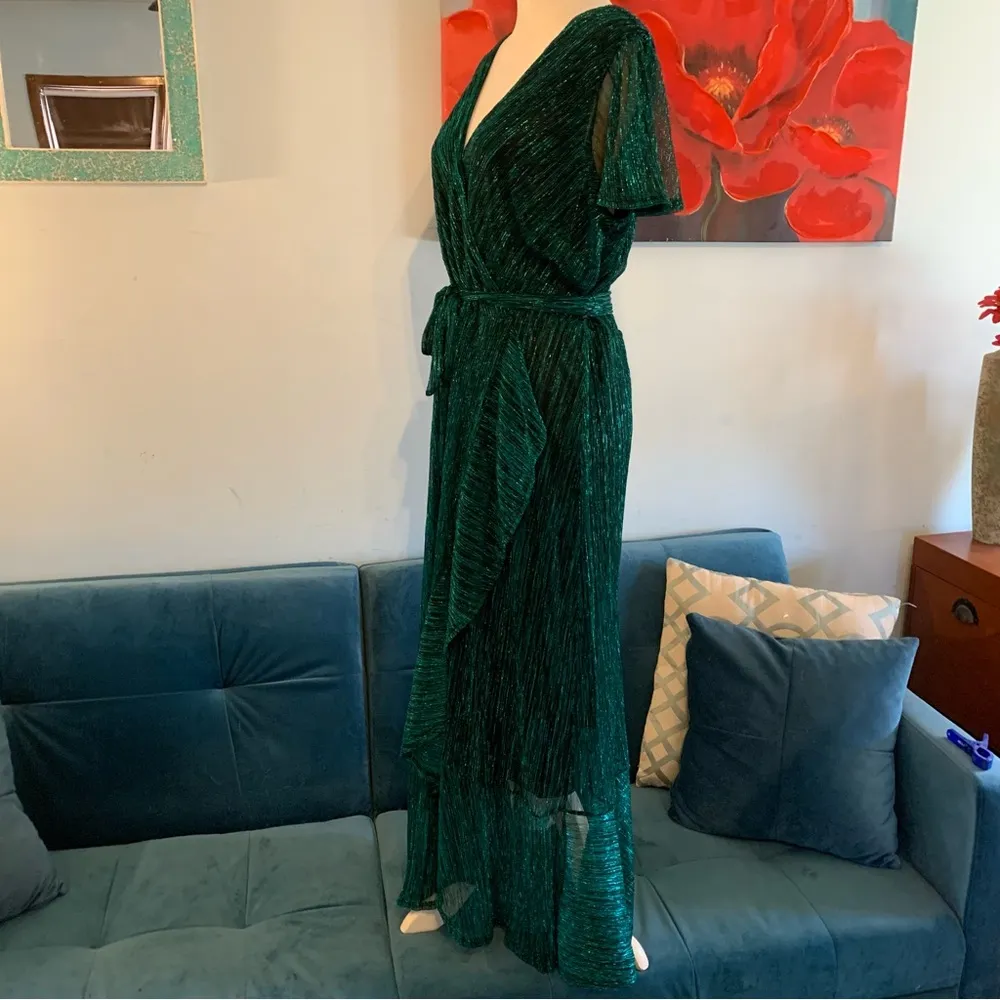 Nicole Miller NEW NWT Shimmering Long Evening Dress 10 L Large - Image 5