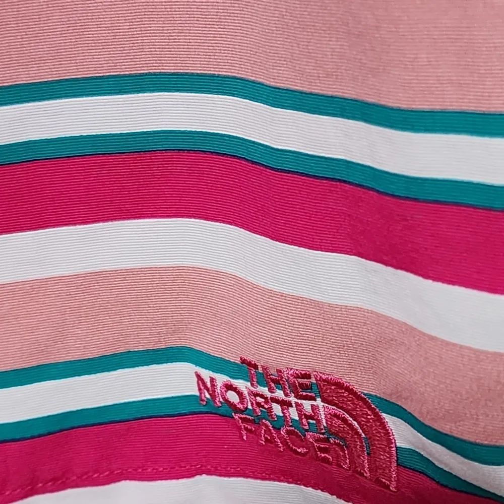 The North Face Class V Pink Multi Stripe Mini Shorts Size Large - Image 6