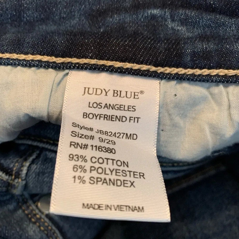 Judy Blue Womens Jeans 9 29 High Rise Boyfriend Fit Skinny Destroyed Stretch - Image 7