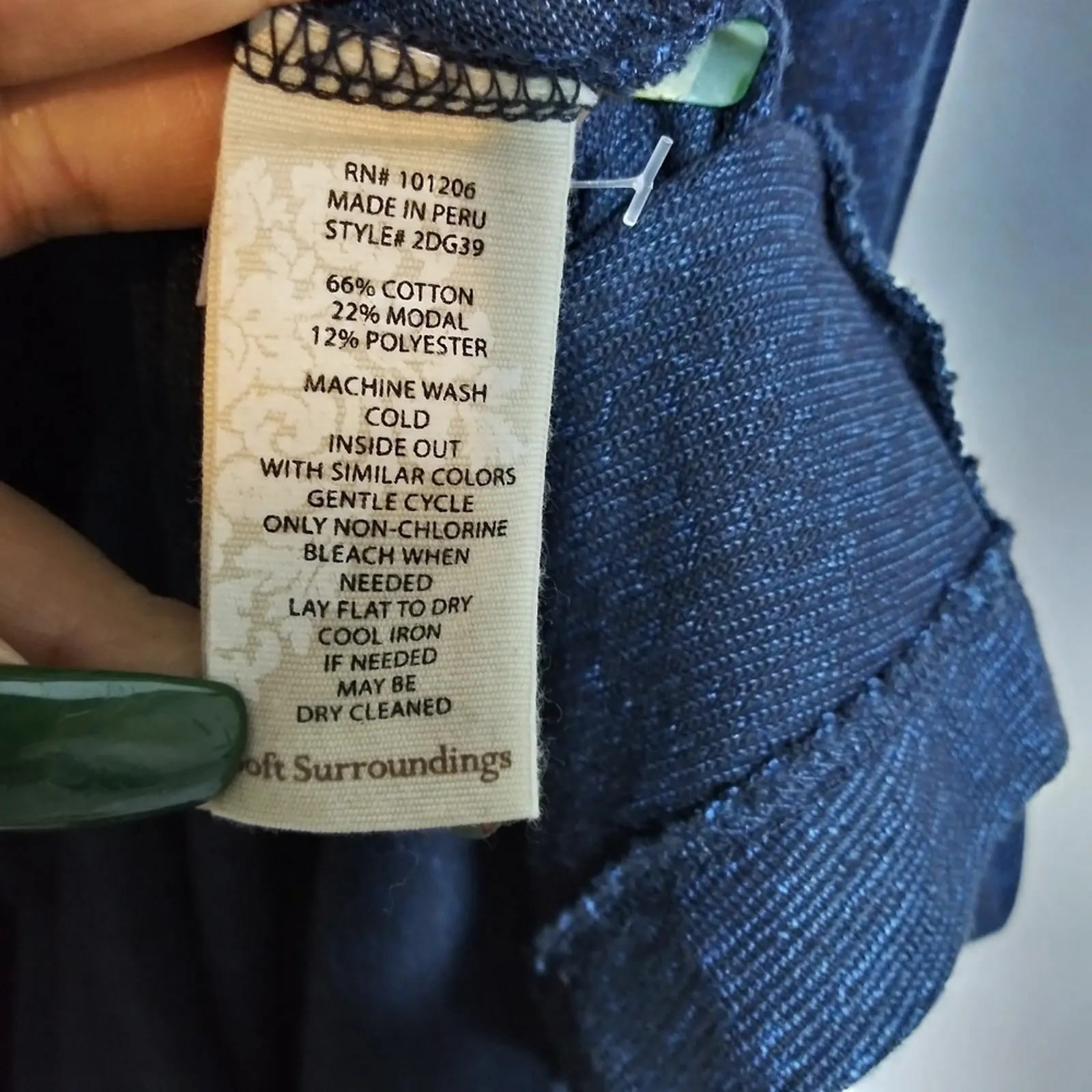 Soft Surroundings Marjorelle Maxi Sleeveless Asymmetric Button Knit Dress Size M - Image 7