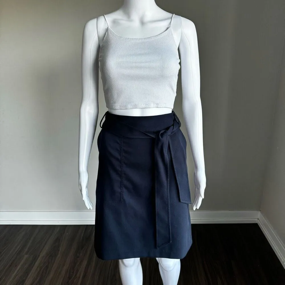 Banana Republic Navy Utility Tie-Waist Pencil Skirt - Image 3