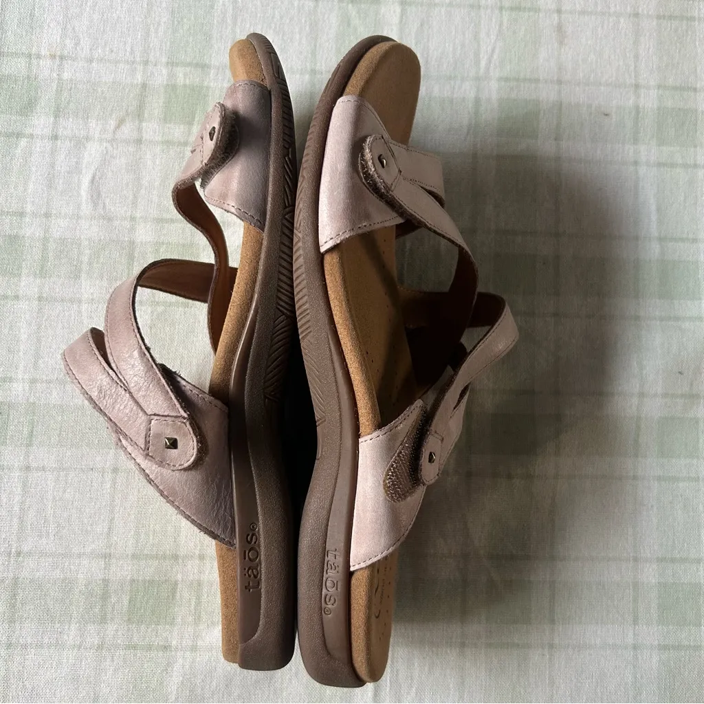 Taos Footwear Women's Beige Strappy Sandals Tan Size 8 - Image 5