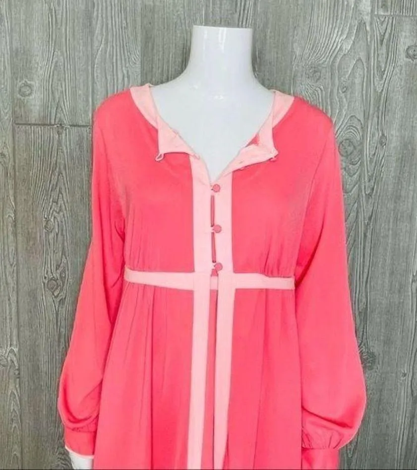 Vintage pennys gaymode nightgown & robe set 1960 mrs maisel style sleepwear Pink Size M - Image 9