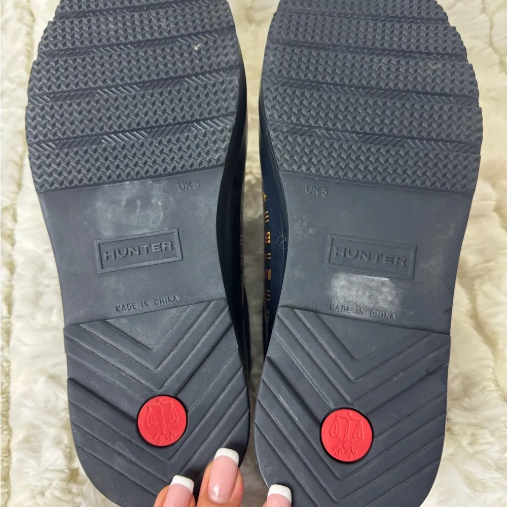 HUNTER Original Play Logo Women's Waterproof Rainbow Clogs Size 7 - Image 8