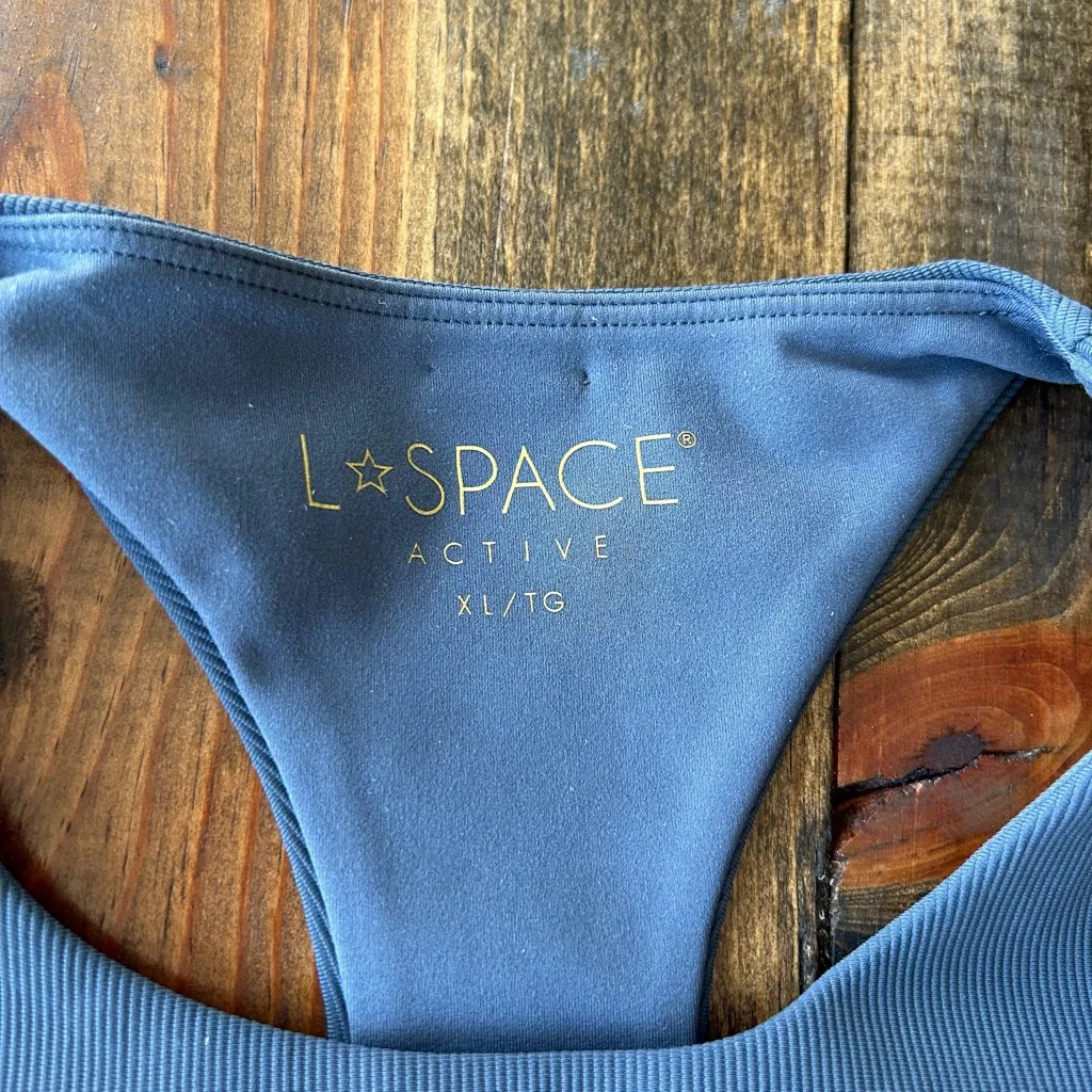 Revolve L*Space XL Chasing Rainbows Crop Top Sports Bra Gray Boho Hippie Yoga - Image 9