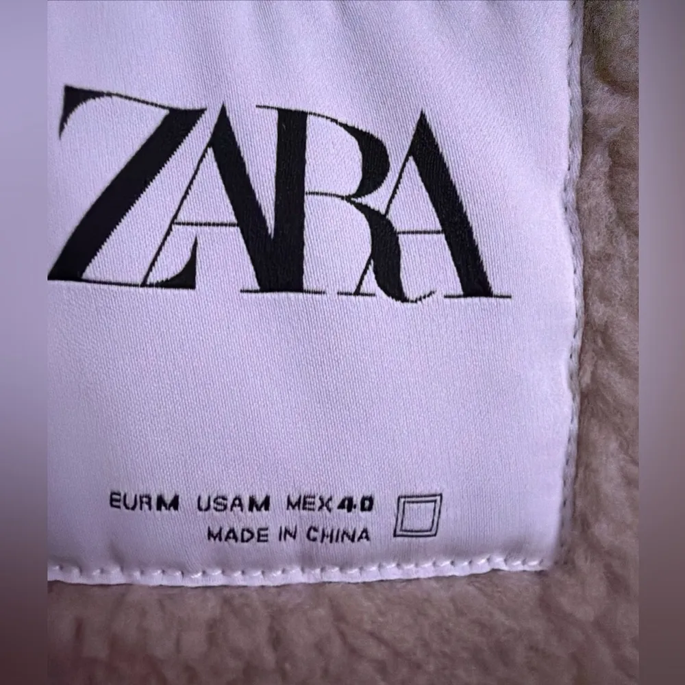 Zara Suede Moto Jacket Faux Fur Lined Medium M Women’s Biker - Image 10