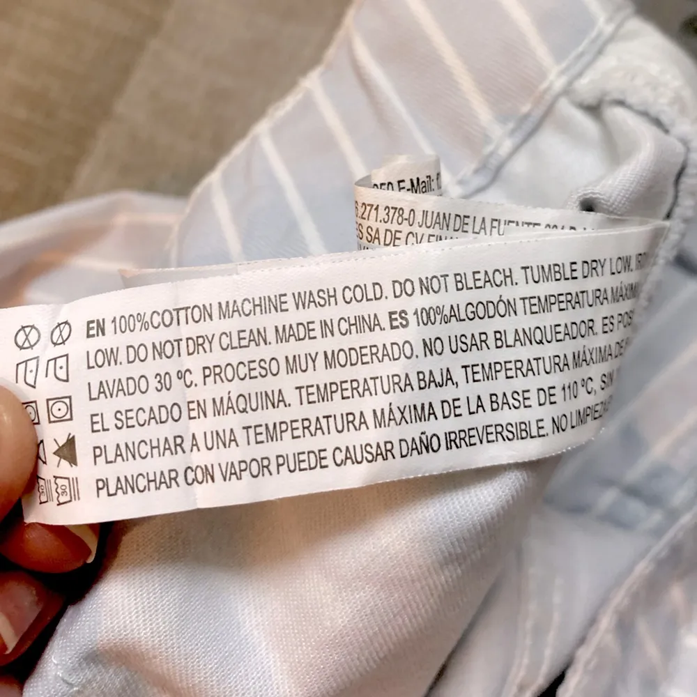 FOREVER 21 Y2K Stripe Mini Skirt Blue Medium Pencil Retro Preppy Academia Casual - Image 6