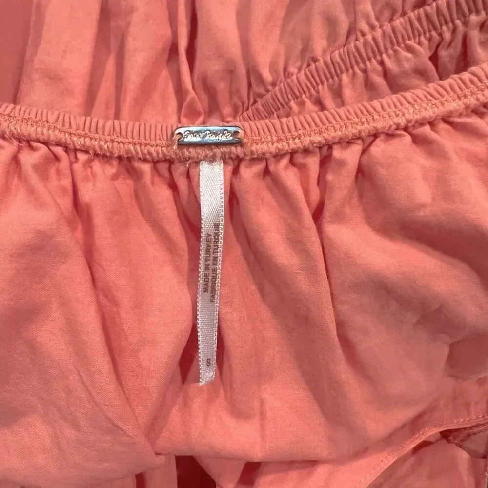 Free People Lovers Lane One-Shoulder Eyelet Minidress Women's Small - Image 8