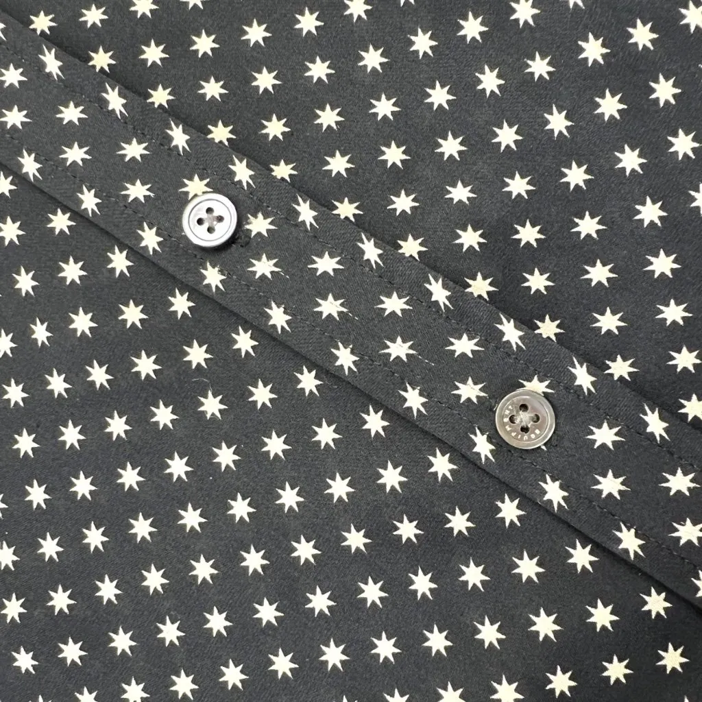 Equipment Silk Star Black White Button-Down Blouse Size Large - Image 12