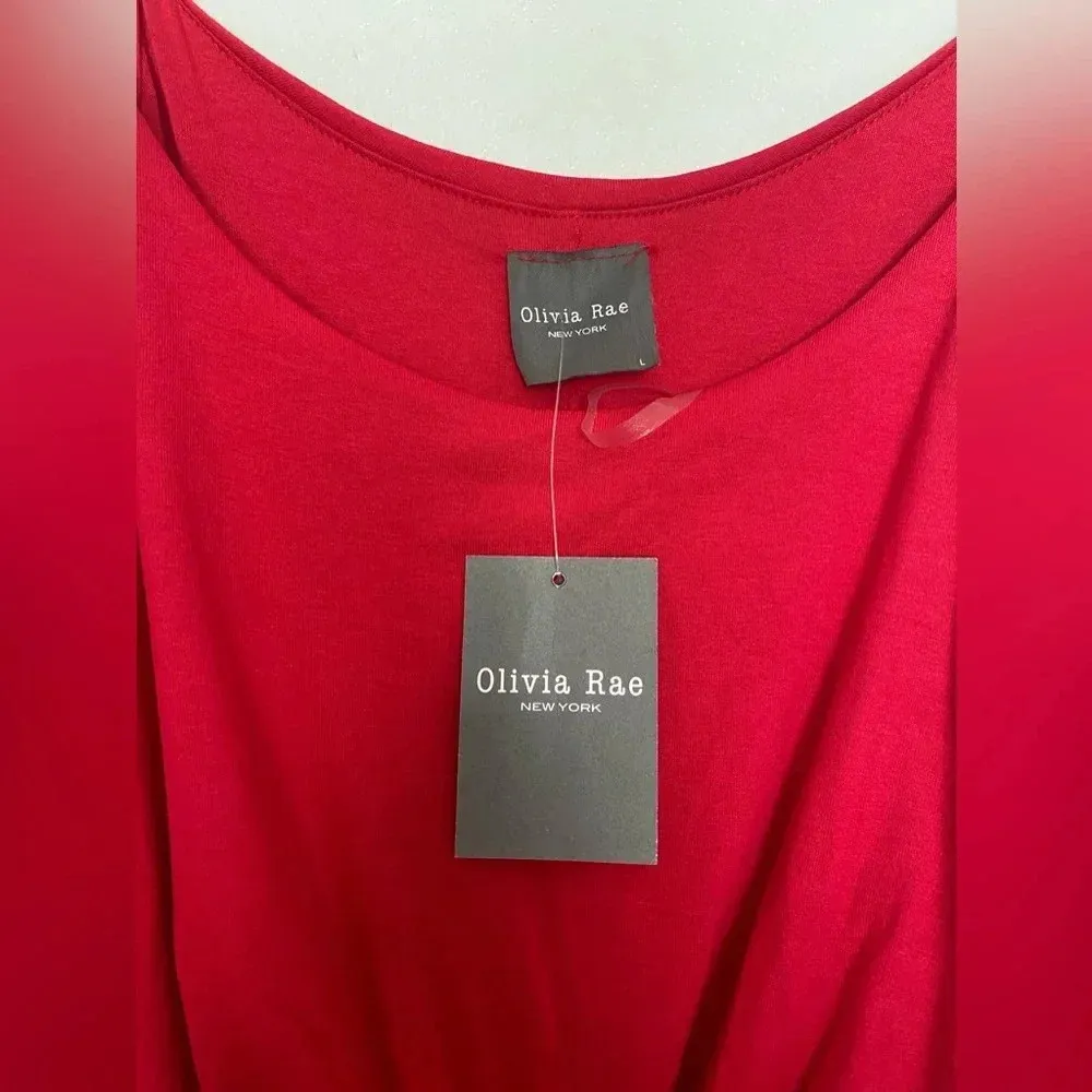 NWTs Olivia Rae Maxi Dress Effortless Vaca Feminine Spring Summer 4th of July L - Image 6