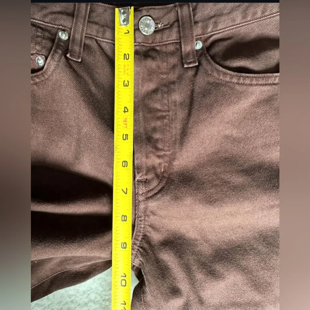 Edwin cai classic straight brown denim jeans size 24 - Image 6