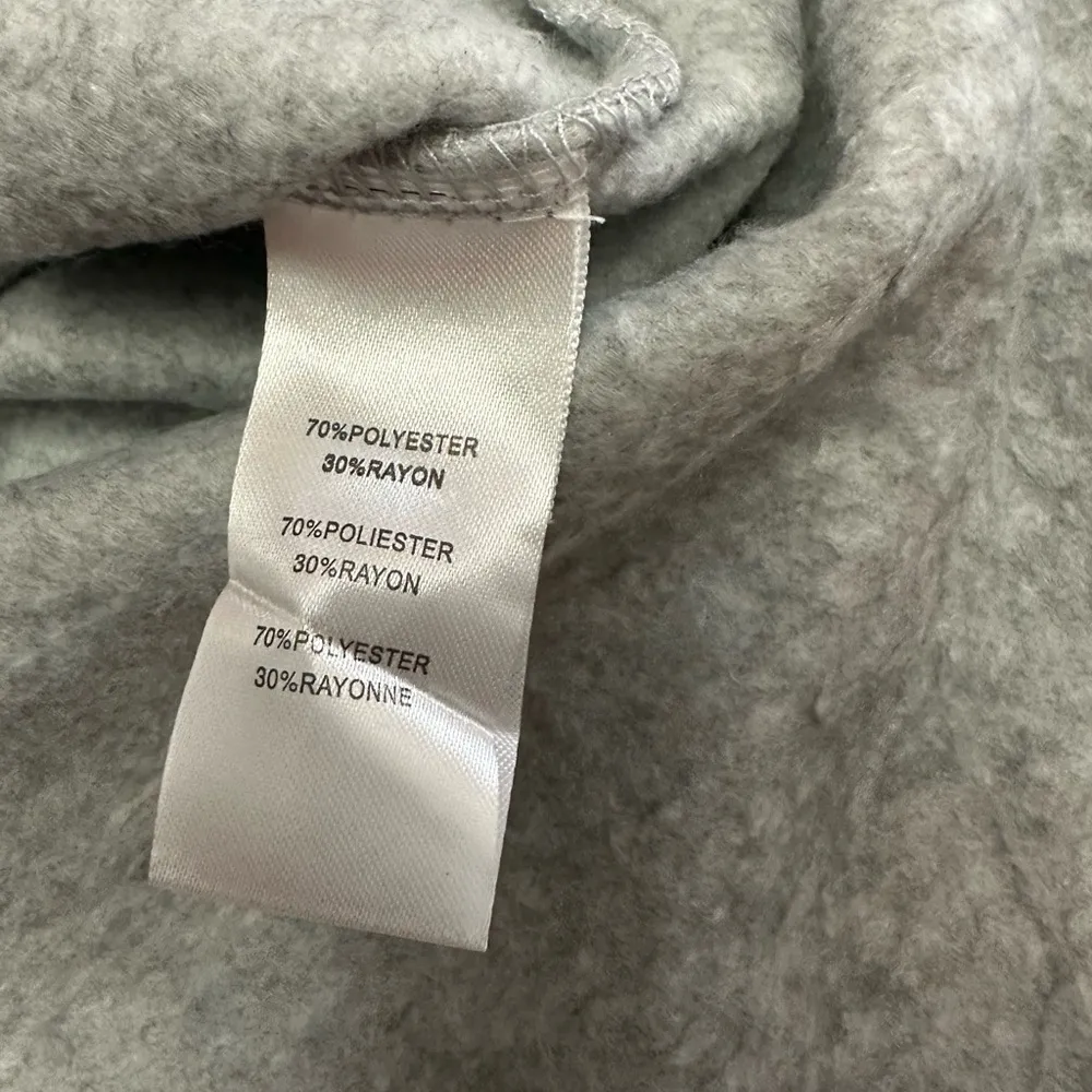 OB•SESS Isabel Moner NWT gray fleece lined gray pullover sz PXXL 23” p2p - Image 7