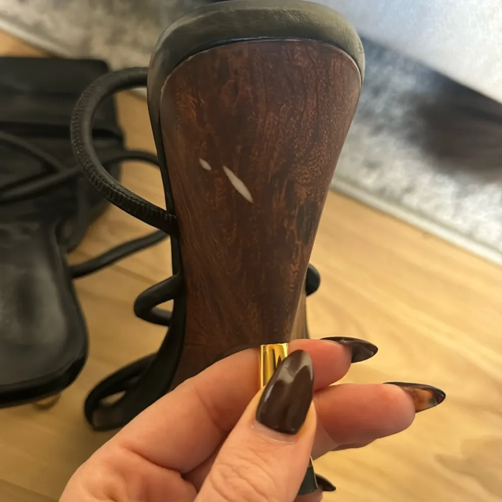 GIA /RHW Strappy Slingback heels Black Size 8 - Image 5