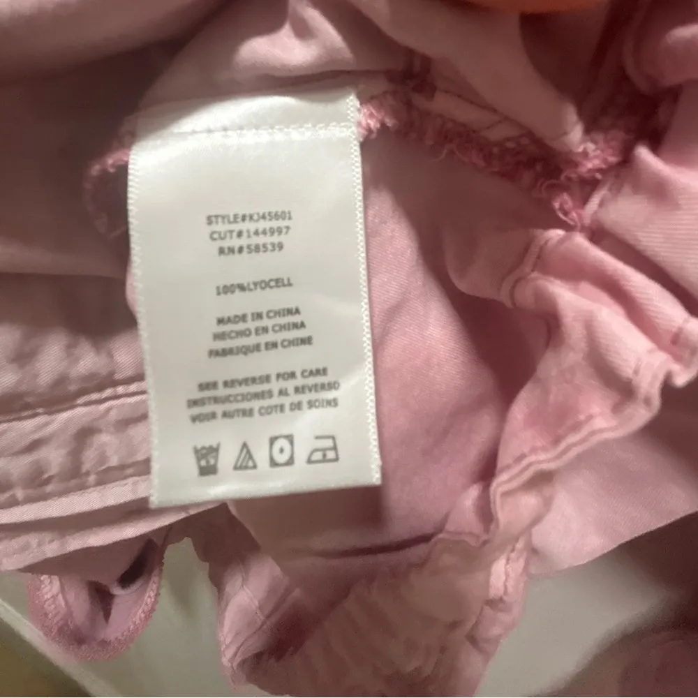 KUT FROM THE KLOTH Bri Drawstring Utility Pocket Shirt Jacket Rose Size L New - Image 6