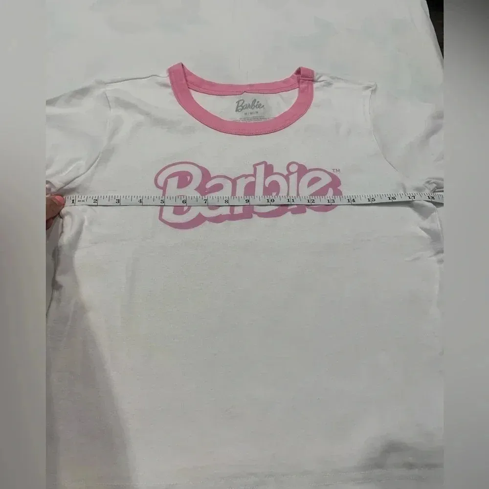 BARBIE shirt Women’s Size M NWOT Pink Size M - Image 3