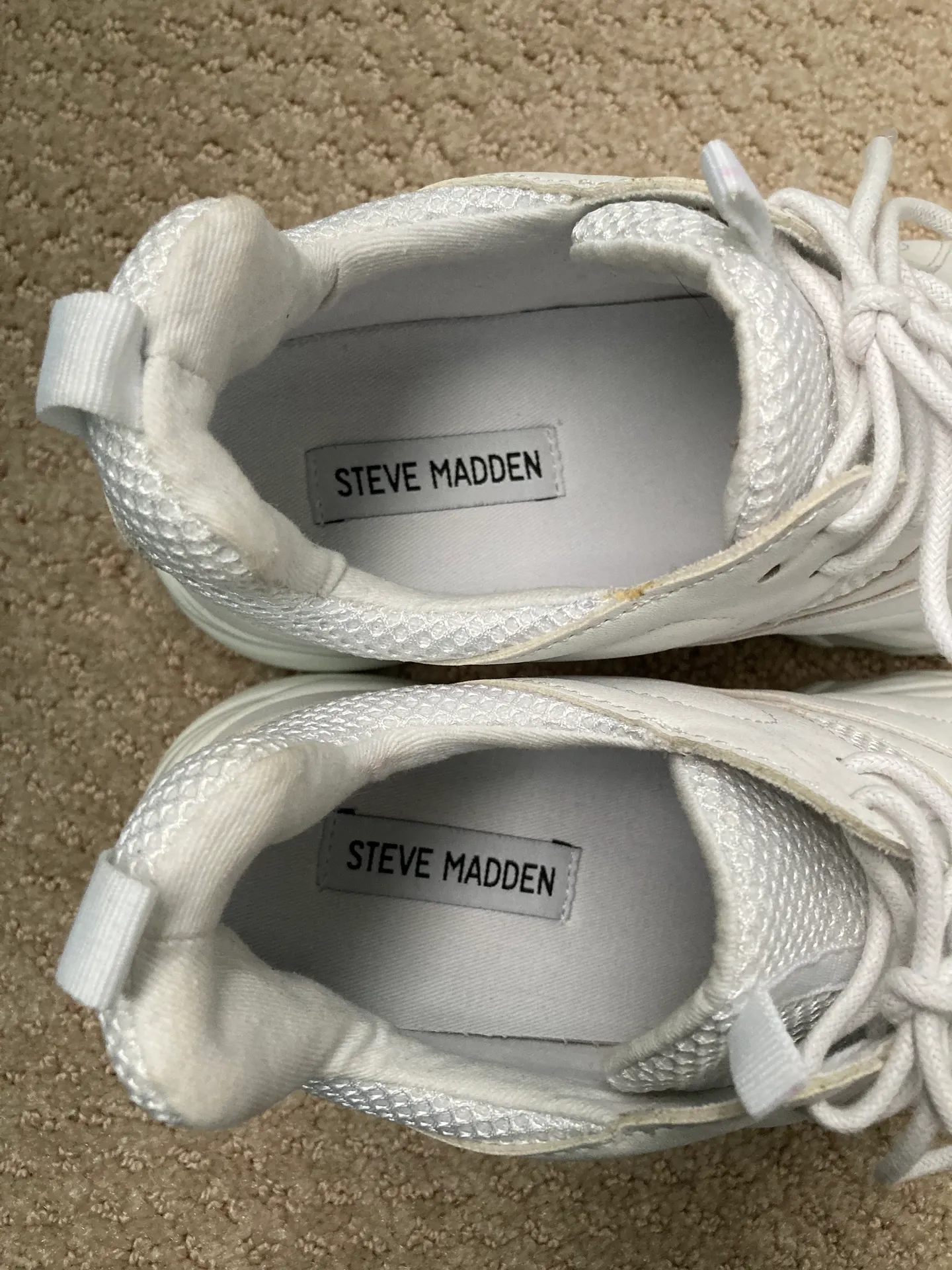 Steve Madden White Platform Sneaker - Image 5