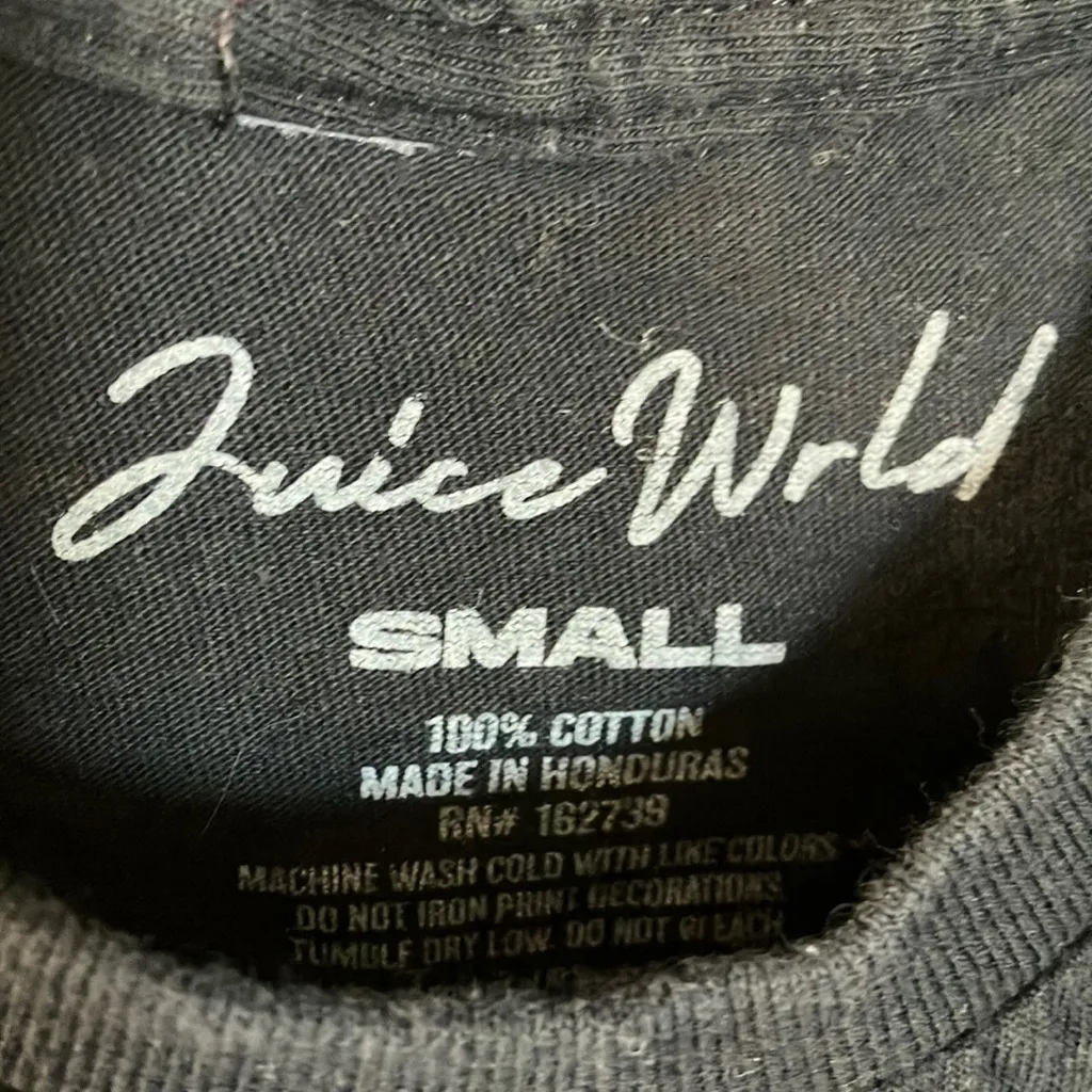 Juice Wrld Graphic Black T - Image 2