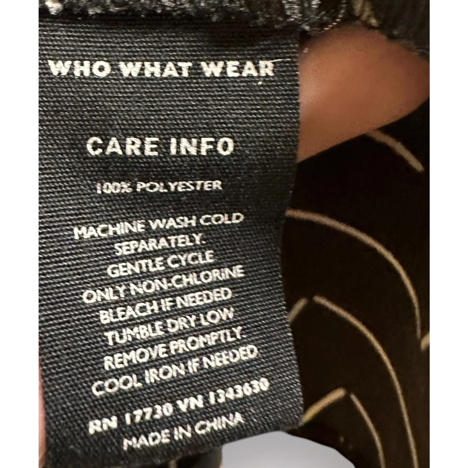 Who What Wear Dress Small Black Geometric‎ Print Wedding Guest Ruffle Party Cute - Image 7