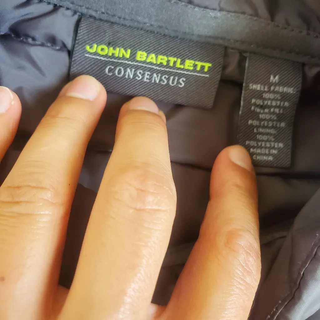 Gray Quilted Vest Size Medium Womens - Image 2