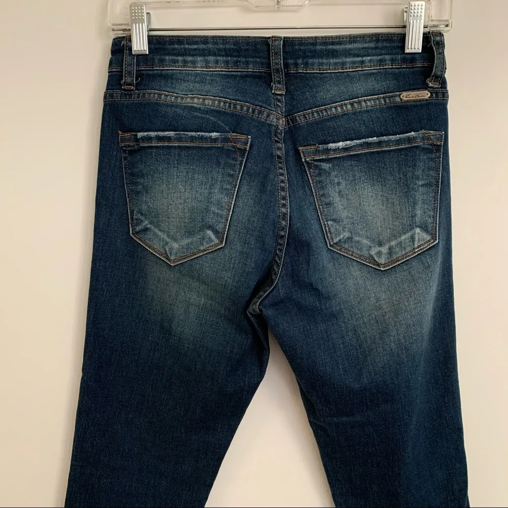 EUC Kancan Mid Rise Skinny Twist Seam Jeans Size 5/26 - Image 10