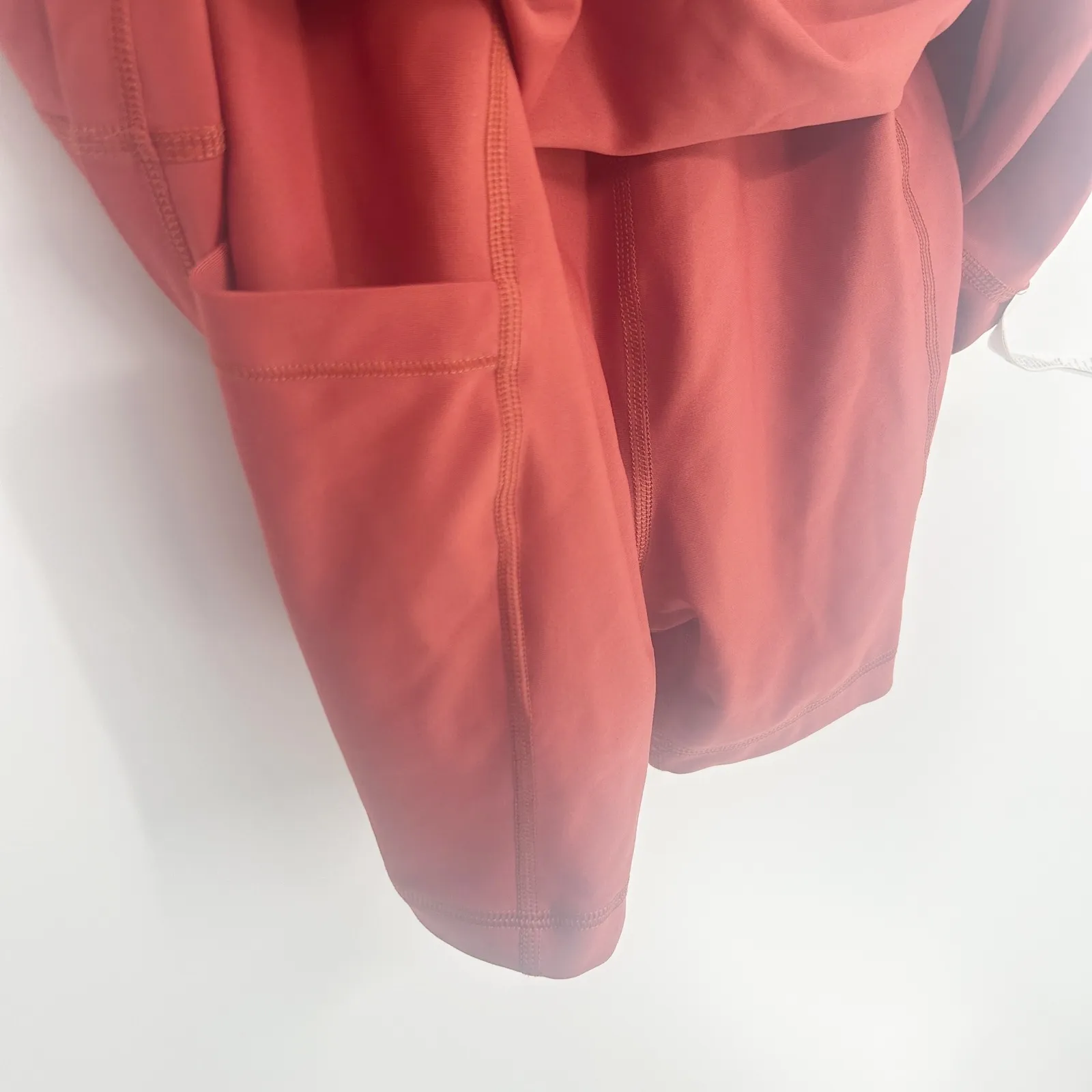 Old Navy Womens Active Powersoft Go Dry Athletic Dress Size M Cherry Birch Rust - Image 7