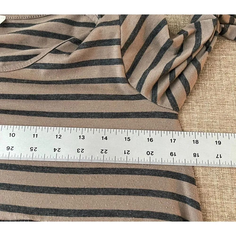 MTS Women's Size Small Striped Tunic/Short Dress, Empire Waist Pockets Lagenlook - Image 5