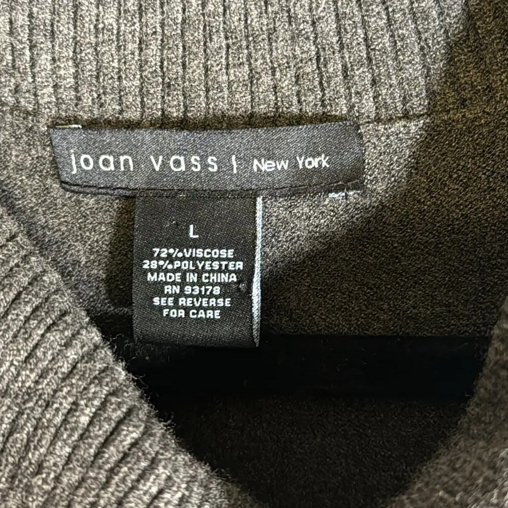Joan Vass Grey Sweater Dress Size Large - Image 2