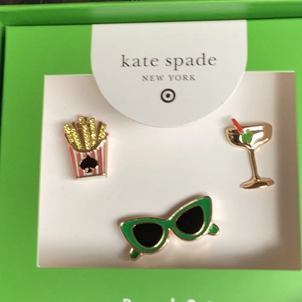 Kate Spade x Target Novelty Brooch Pin Set NIB - Image 3