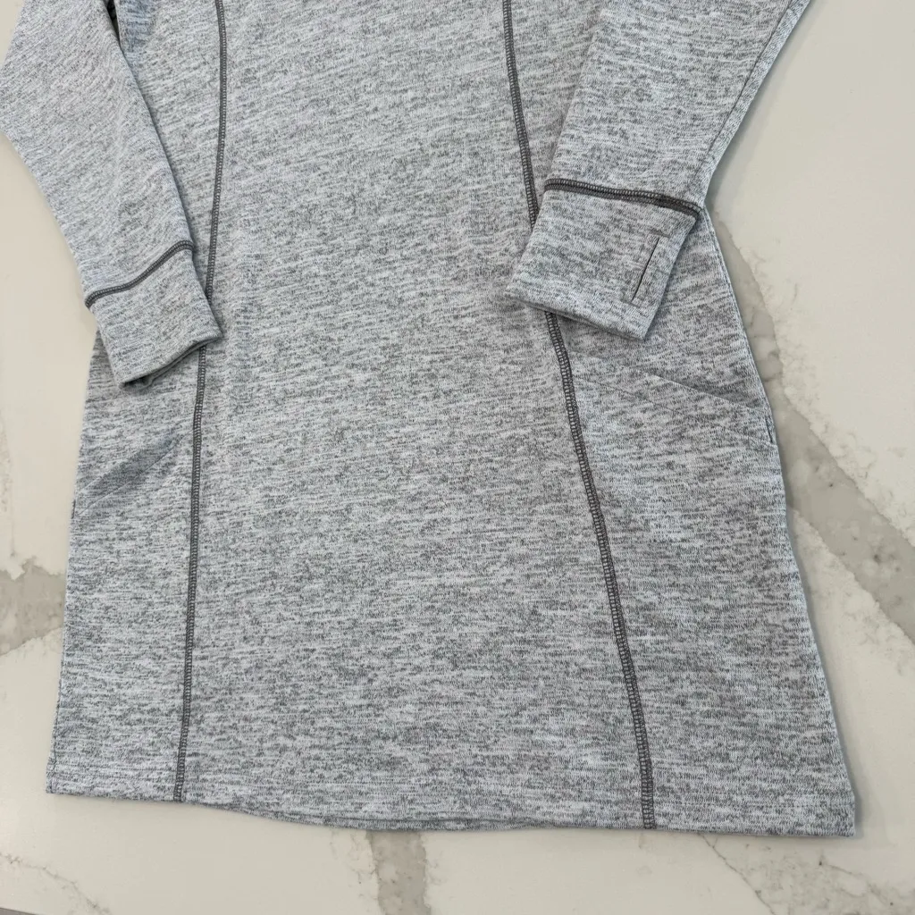 Kuhl Lea Cowl Neck Knit Sweater Dress Womens Medium HeatherGray Outdoor Gorpcore - Image 2