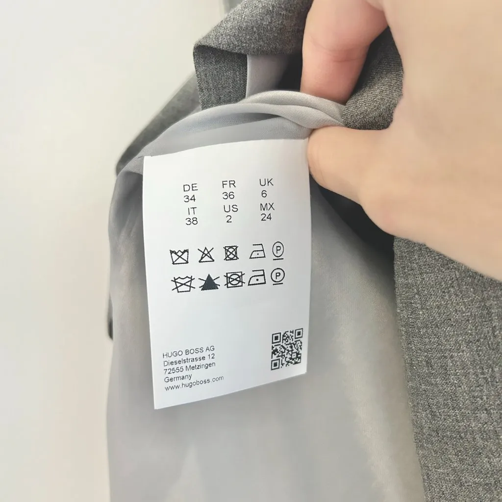 Boss Hugo Boss Vilina Gray Career Pencil Skirt Size 2 NWT - Image 4