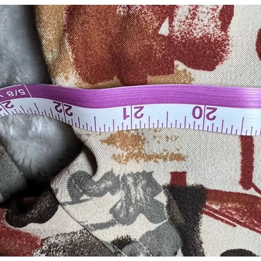 Christopher & Banks  Blazer‎ Womens Size Large Tan Multicolor Full Button Stretch - Image 10