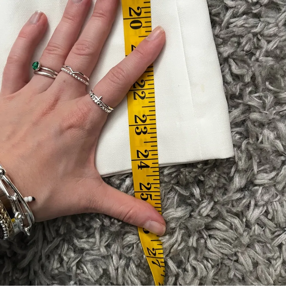 French connection white ruffle dress size 8 - Image 6