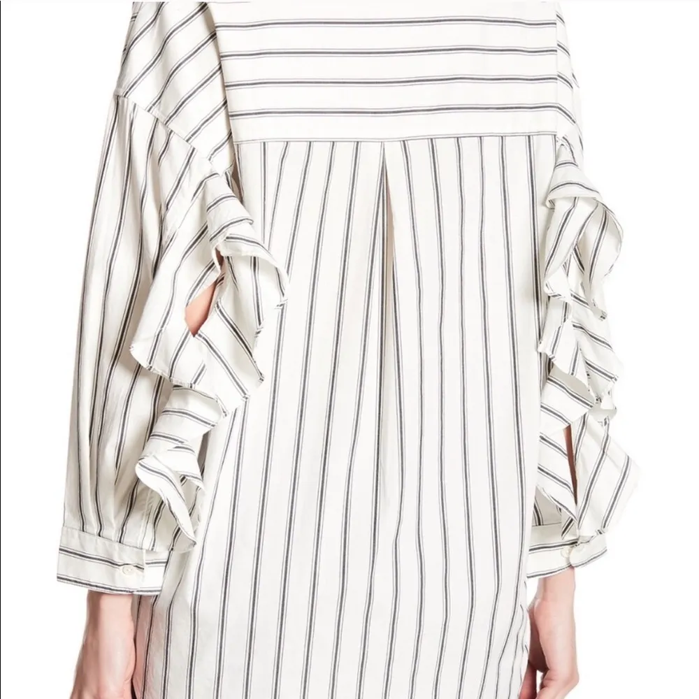 Joie  Poin Ruffle Sleeve Button Down - Image 4