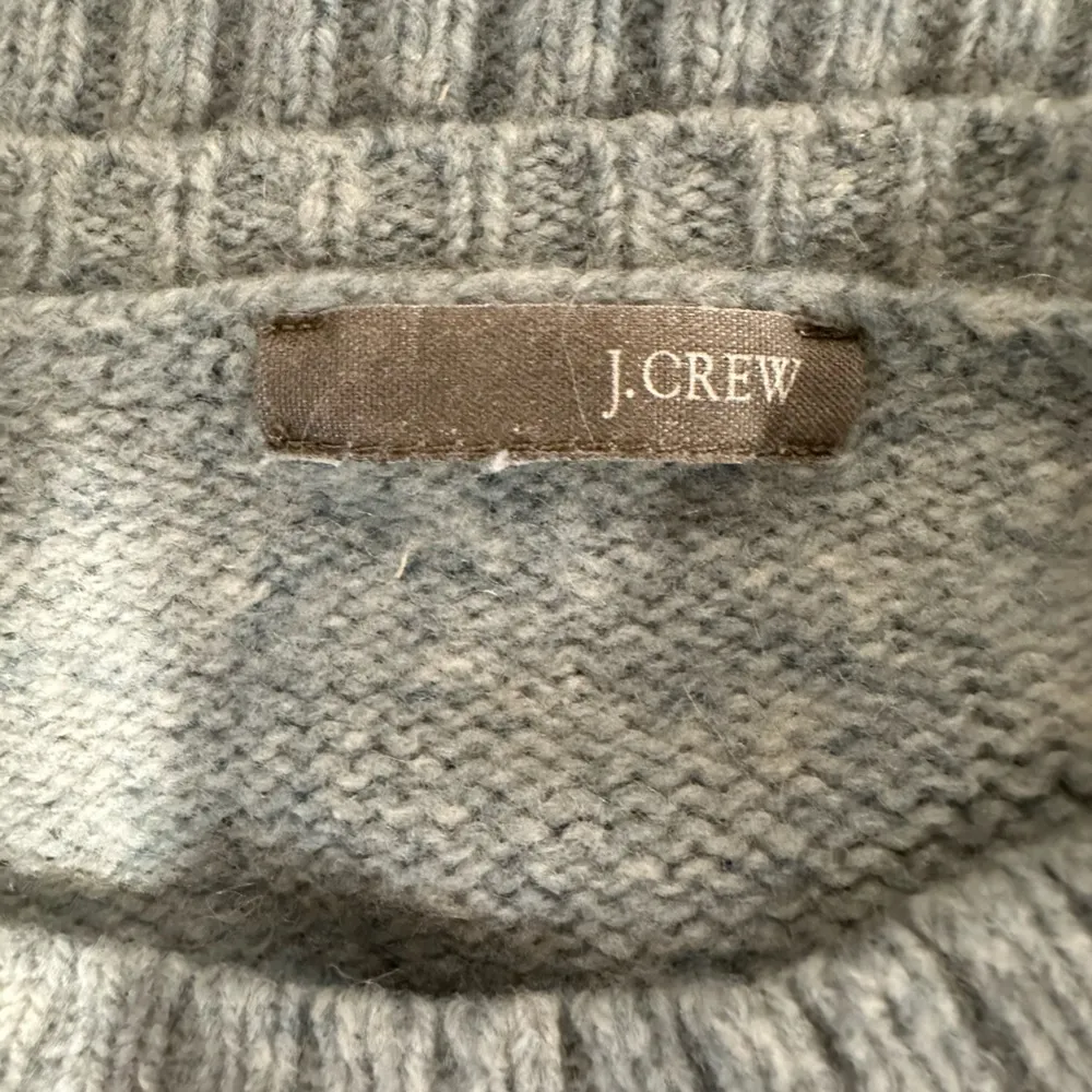 EUC J-crew  wool Sweater light teal color Sz XS - Image 6