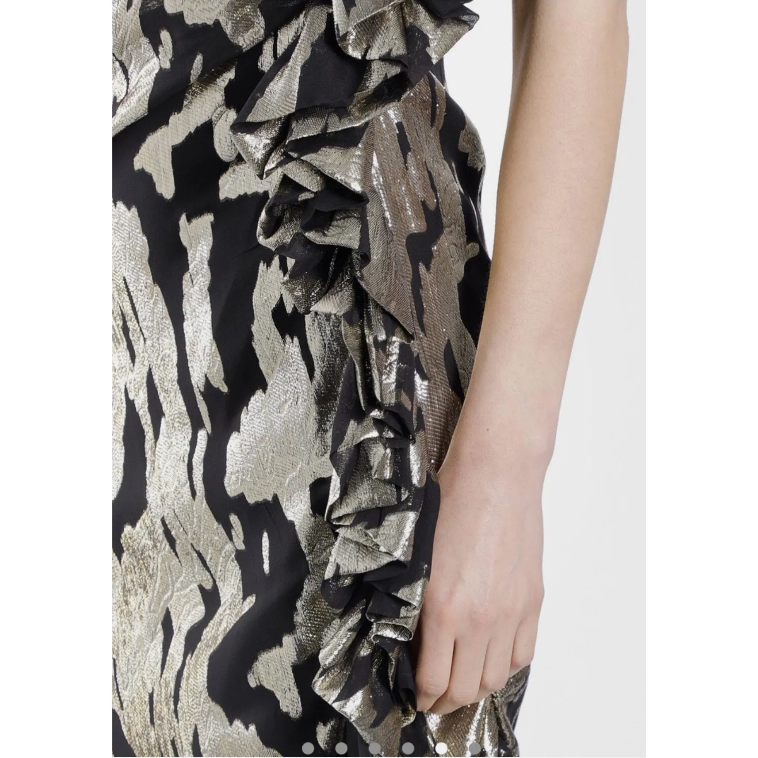 Attico Abito Black & Gold Metallic One - Image 11