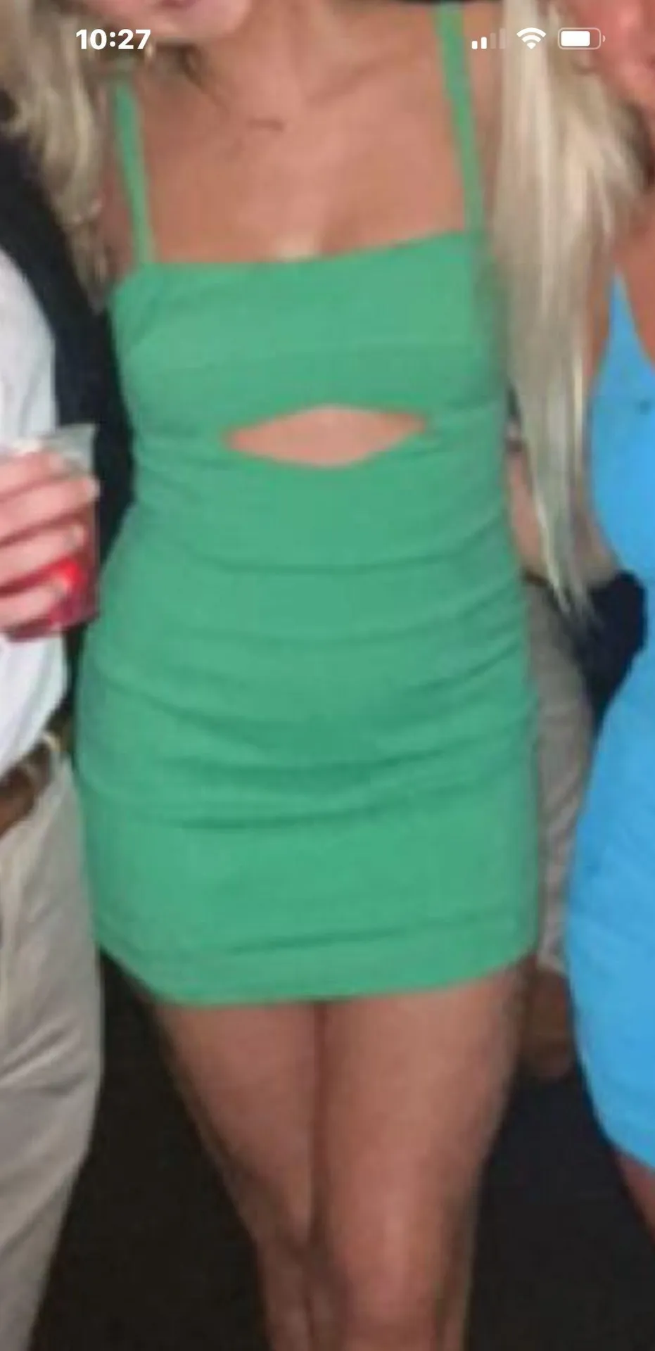 Mini Green Dress - Image 2