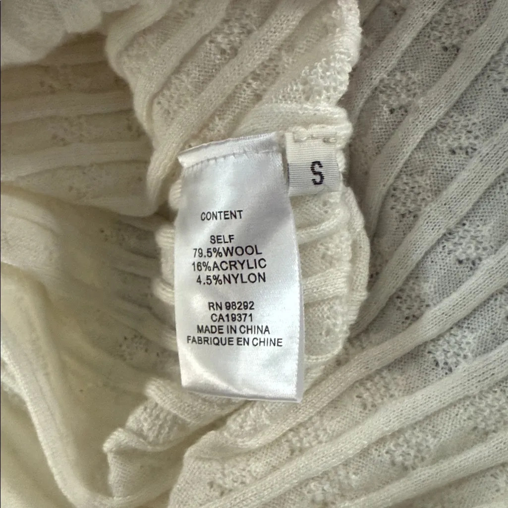 Toteme Cable wool blend Knit Midi Dress Small White - Image 14