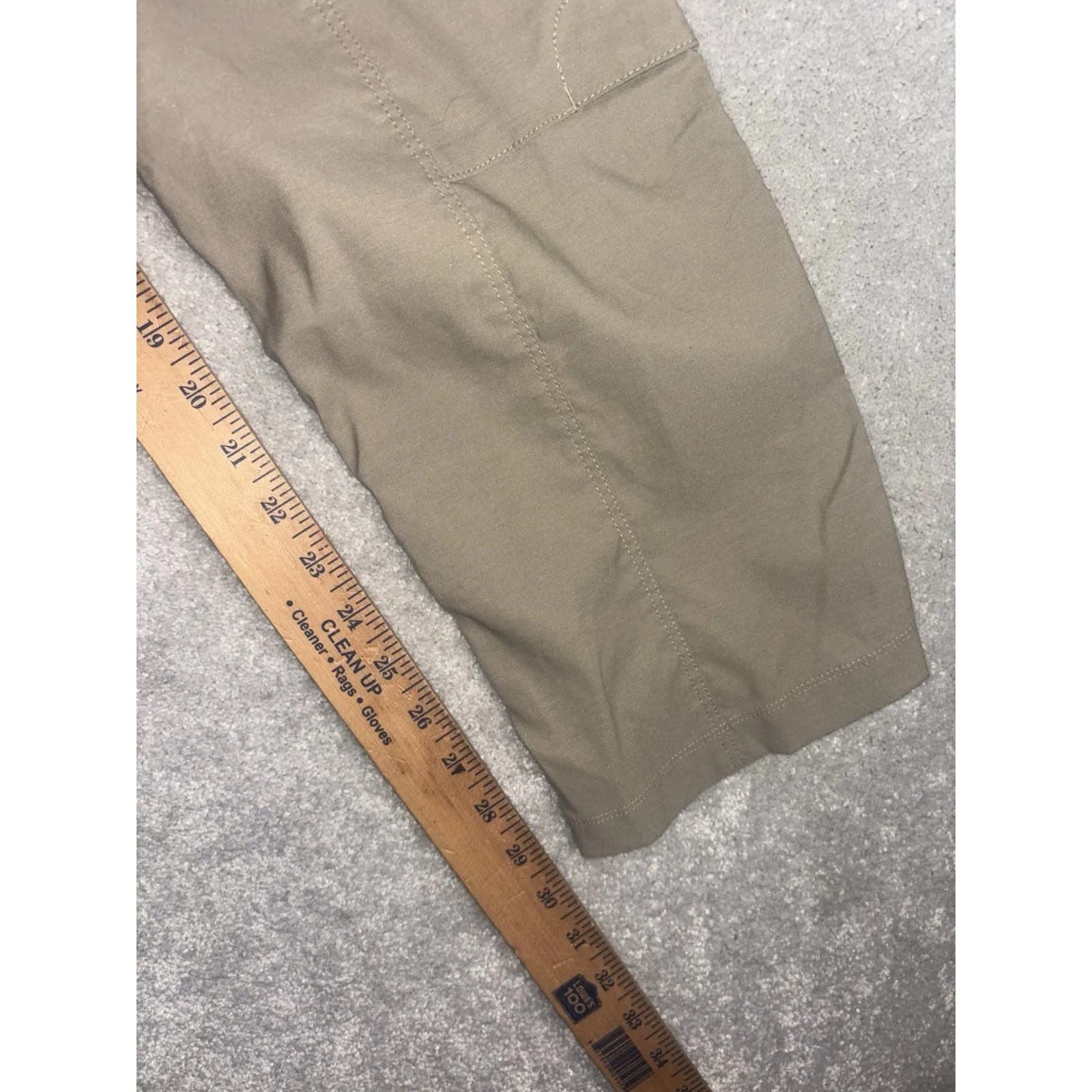 Duluth Trading Pants Womens 12x31 Tan Dry on the Fly Slim Leg Outdoor UPF Nylon Size 12 - Image 10