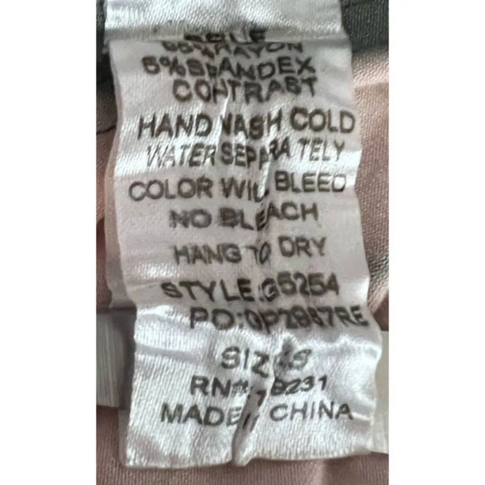 Kori America Womens Pink Gray Dyed Dress Zipper Size S 31" Long x 19" Pit to Pit - Image 6