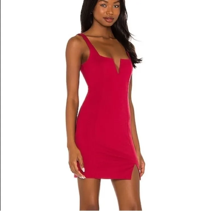 Lovers and Friends Draya Mini Dress in Merlot Red Zip Up Bodycon Size Small NWT‎ - Image 13