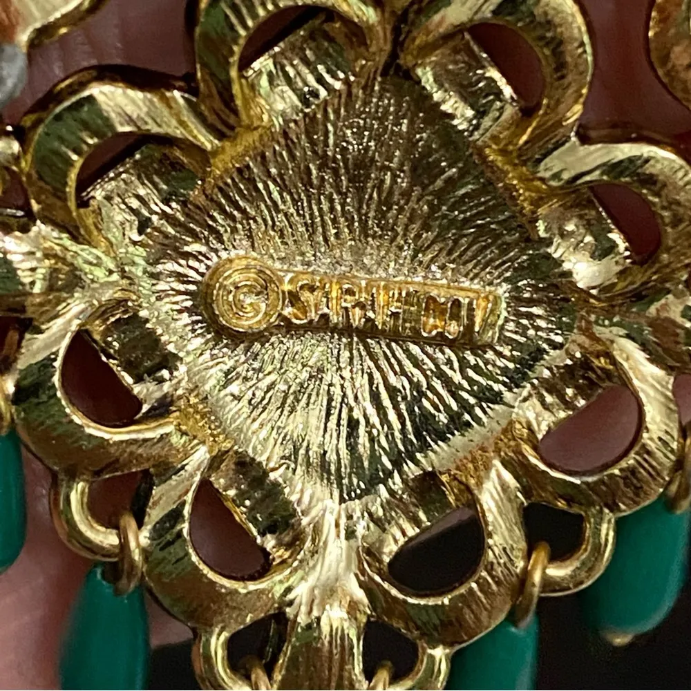 Vintage 1960’s Sarah Coventry Temple Lites Hinged Articulated Brooch - Image 12