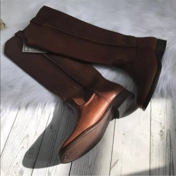 -NEW Frye Cara Roper Tall Riding Boot ‎ (Cognac) 6M - Image 3