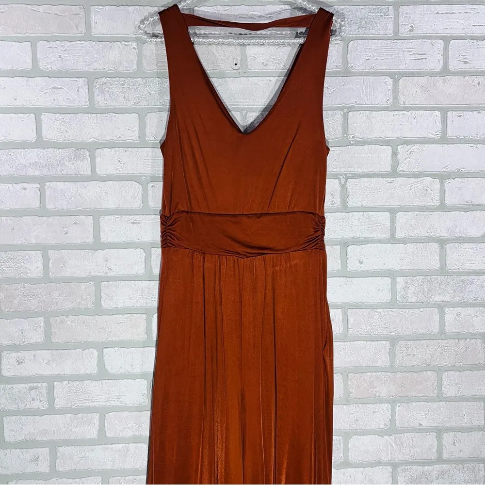 Anthropologie Maeve Enchantment Jumpsuit in Copper Size S - Image 10