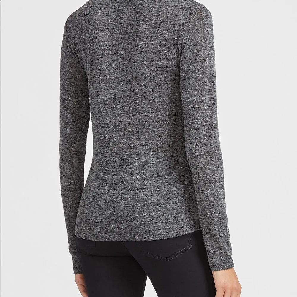 EXPRESS ✨ Heathered Long Sleeve Crew Neck Tee✨ - Image 2