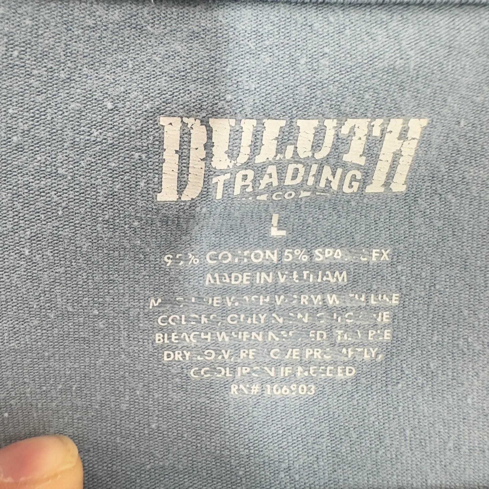 Duluth Trading Co Long Sleeve Tees Women Bundle Set of 2 Pink Blue Size Large - Image 6