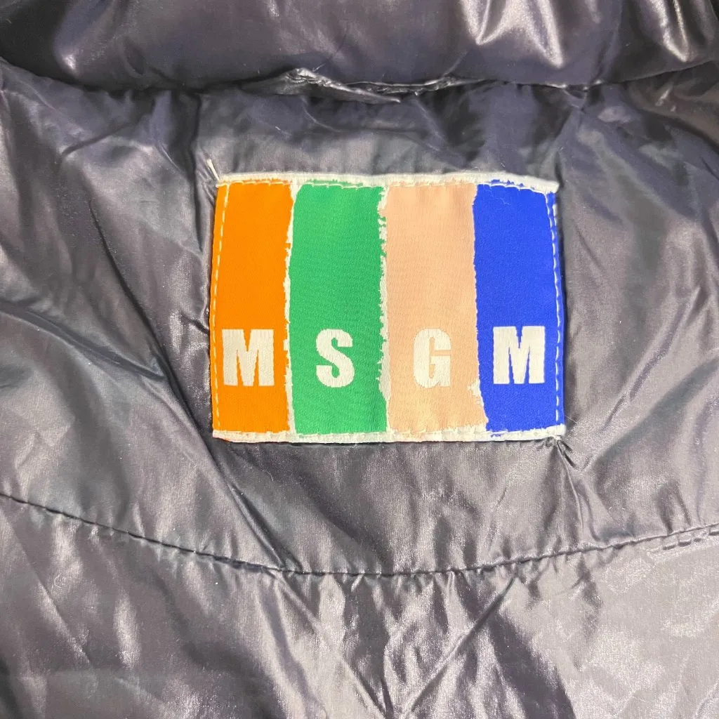 NWOT MSGM Women's Down Puffer Jacket Size L Three - Image 9