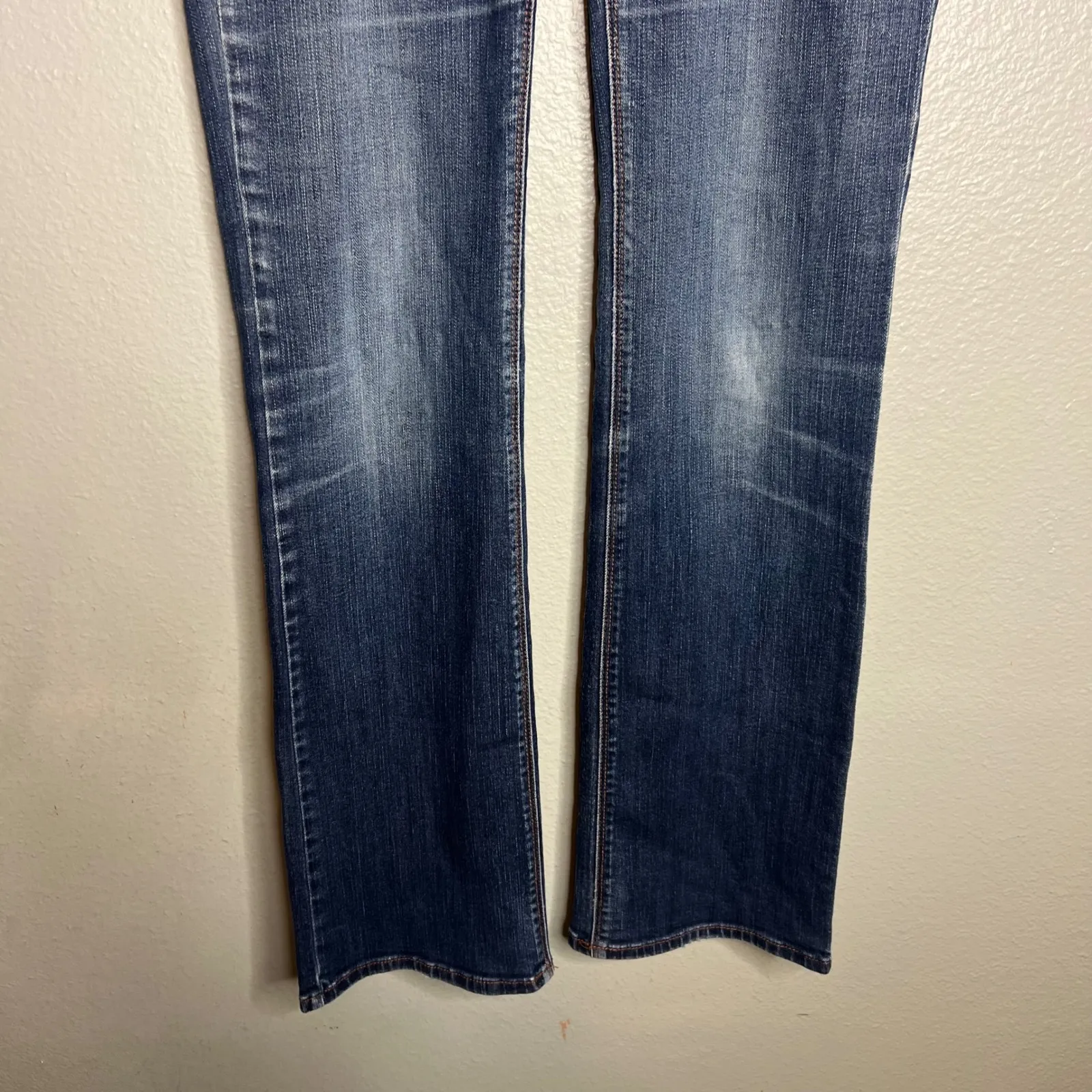 White House Black‎ Market Boot Leg Jeans Size 2 Bootcut Dark Wash Denim - Image 5